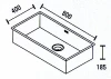 ABK Bingara 80fvi rvs spoelbak vlakinbouw KS51080001