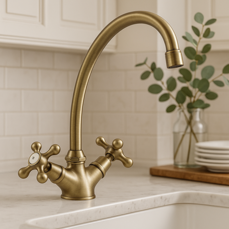 Nostalgische keukenkraan V1900 Brons