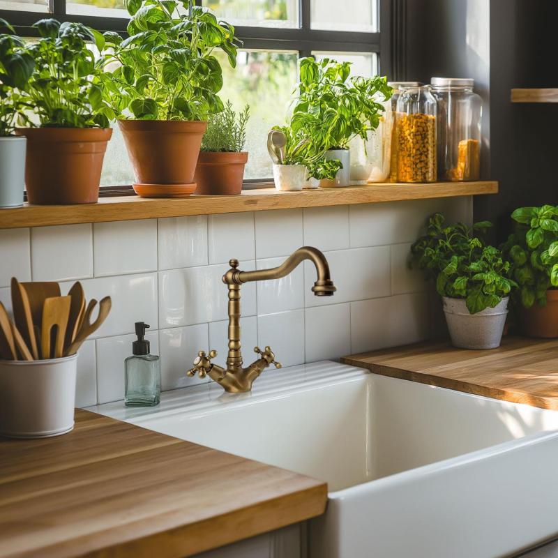 PB Nostalgische keukenkraan V1910 Brons