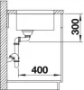 Blanco spoelbak Supra 400-U automatisch onderbouw RVS 518202