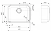 Reginox IB 50 x 40 middel RVS Spoelbak Vlakbouw B18I5LLU06GDS