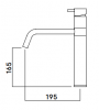 Waterevolution Flow keukenmengkraan mat wit T150BR