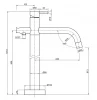 Blusani Steel vrijstaande badkraan RVS BS02539