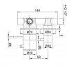 Blusani Steel volledig RVS inbouwdoucheset thermostatisch met 30cm regendouche BS002393