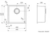 Reginox Houston RVS spoelbak 40x40 L2000 R32848