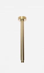 Rubio Inox douchearm plafond 300mm volledig RVS in PVD kleur geborsteld goud 1208920717