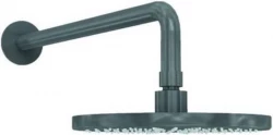 Waterevolution Flow hoofddouche 200mm met muuraansluiting Gun Metal T1641GME