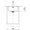 Franke Mythos MYX 110.45 rvs spoelbak 45x40cm onderbouw 1208953661