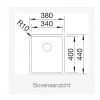 Blanco Claron 340-U Durinox spoelbak onderbouw RVS 523384