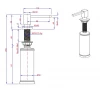 Quadri Tenby Inbouw Zeepdispenser PVD goud van boven navulbaar 1208957891