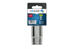 Hoegert Socket 1/2" zeskant metrisch CrV staal 19 mm DIN 3124 1208959386