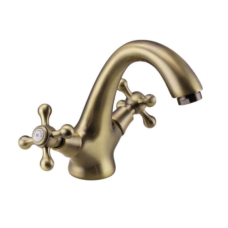 Aquanello Heritage Ascot Klassieke Nostalgische Wastafelmengkraan Brons BN-4101-HA